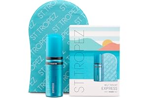 St.Tropez Self Tan Express Mini Kit, Travel-Sized Bronzing Mousse & Tanning Applicator Mitt, Vegan-Friendly Tanner, Even & Natural Self Tan