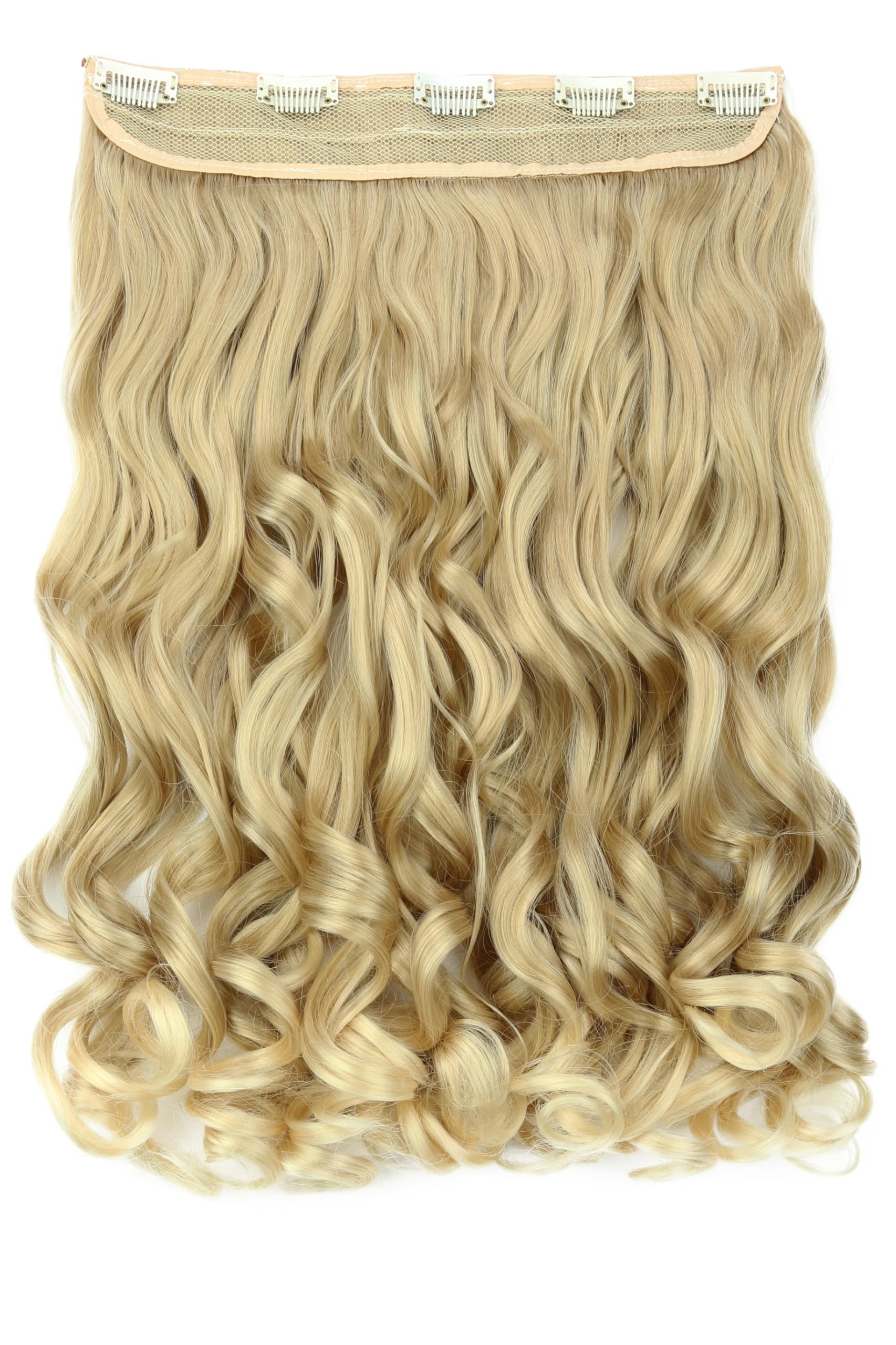 CAISHA 16" Clip In Extensions Hair Extensions Hairpiece Wavy Blonde Mix C54-1 — image 1