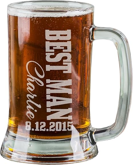 best man beer glass