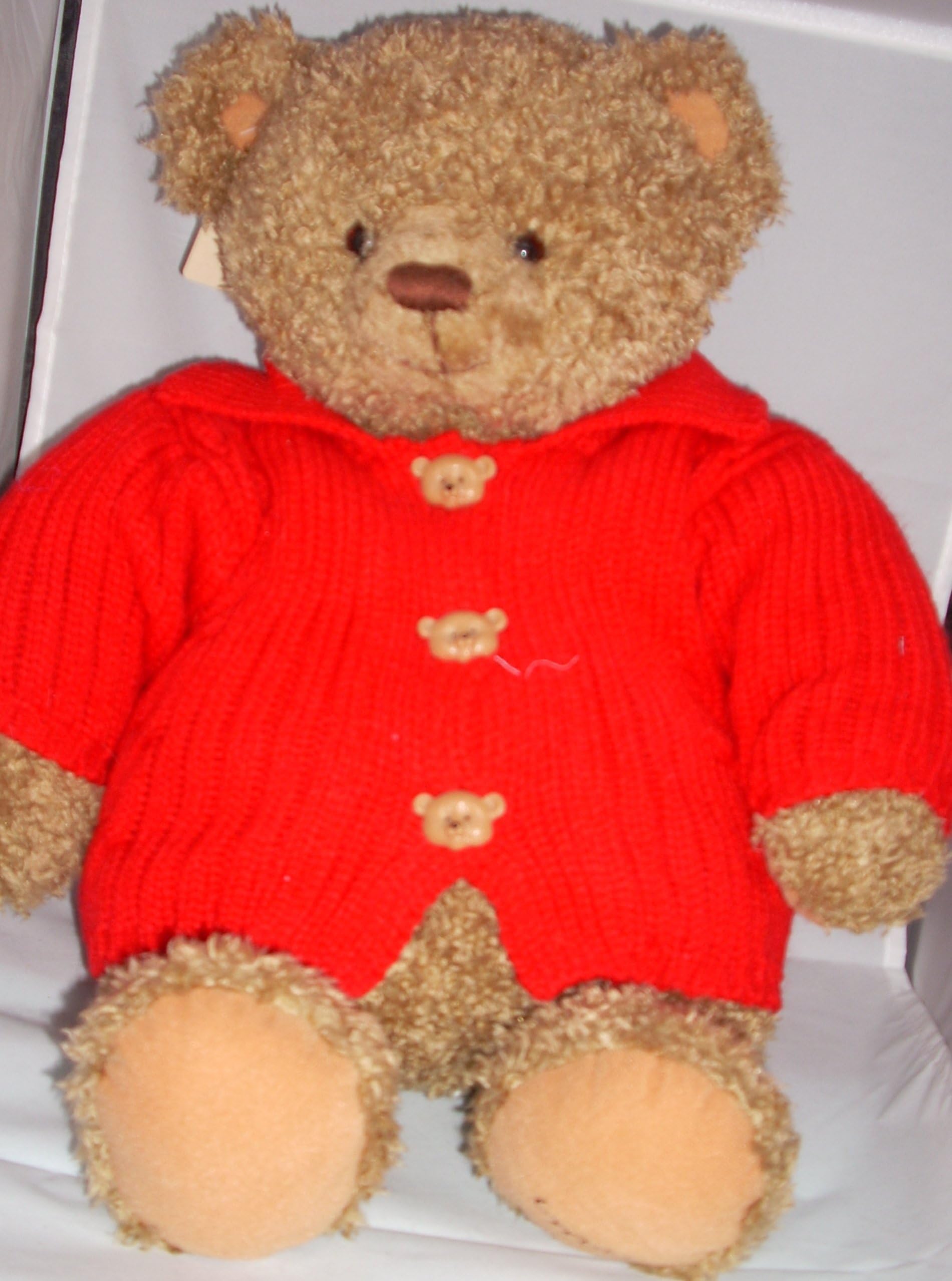 18" Hallmark Teddy Bear in Red Sweater