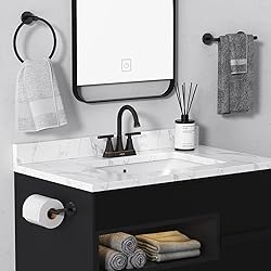 Bathroom Faucets for Sink 3 Hole, Hurran 4 inch Oil