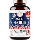 Male Fertility Supplement with Maca Root - Mens Health Conception Fertility Prenatal Vitamins Plus Natural Extracts - Prenatal Fertility Supplements for Men - 3rd Party Tested - 120 Capsules, 2 Month