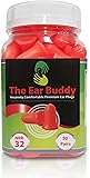 The Ear Buddy Premium Soft Foam Ear Plugs, NRR 32 Decibels, 50 Pairs