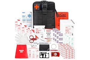 First Aid Kit – 72 HRS IFAK Molle Essential Kit for Camping, IFAK Pouch, Molle First Aid Kit, Military Tactical First Aid Kit
