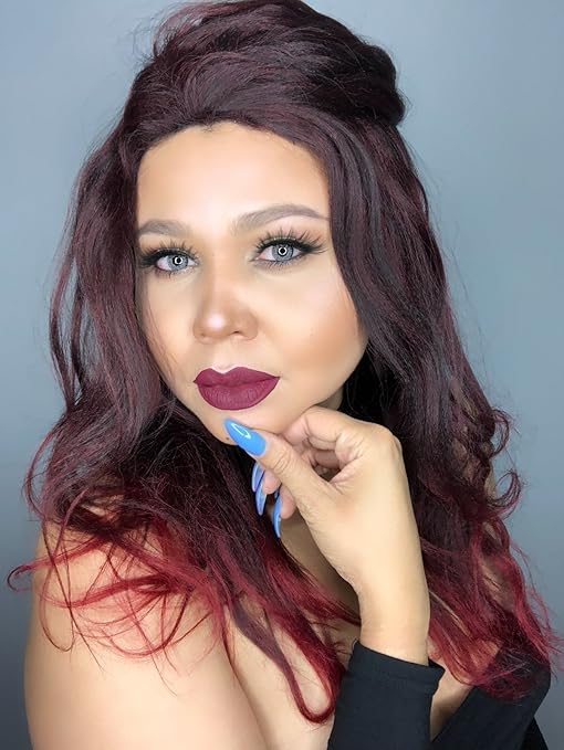 Buy K Ryssma Italian Ombre Yaki Wine Red Wig Fashionable Medium
