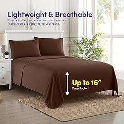 1500 Supreme Collection Twin Sheet Sets Brown - 3