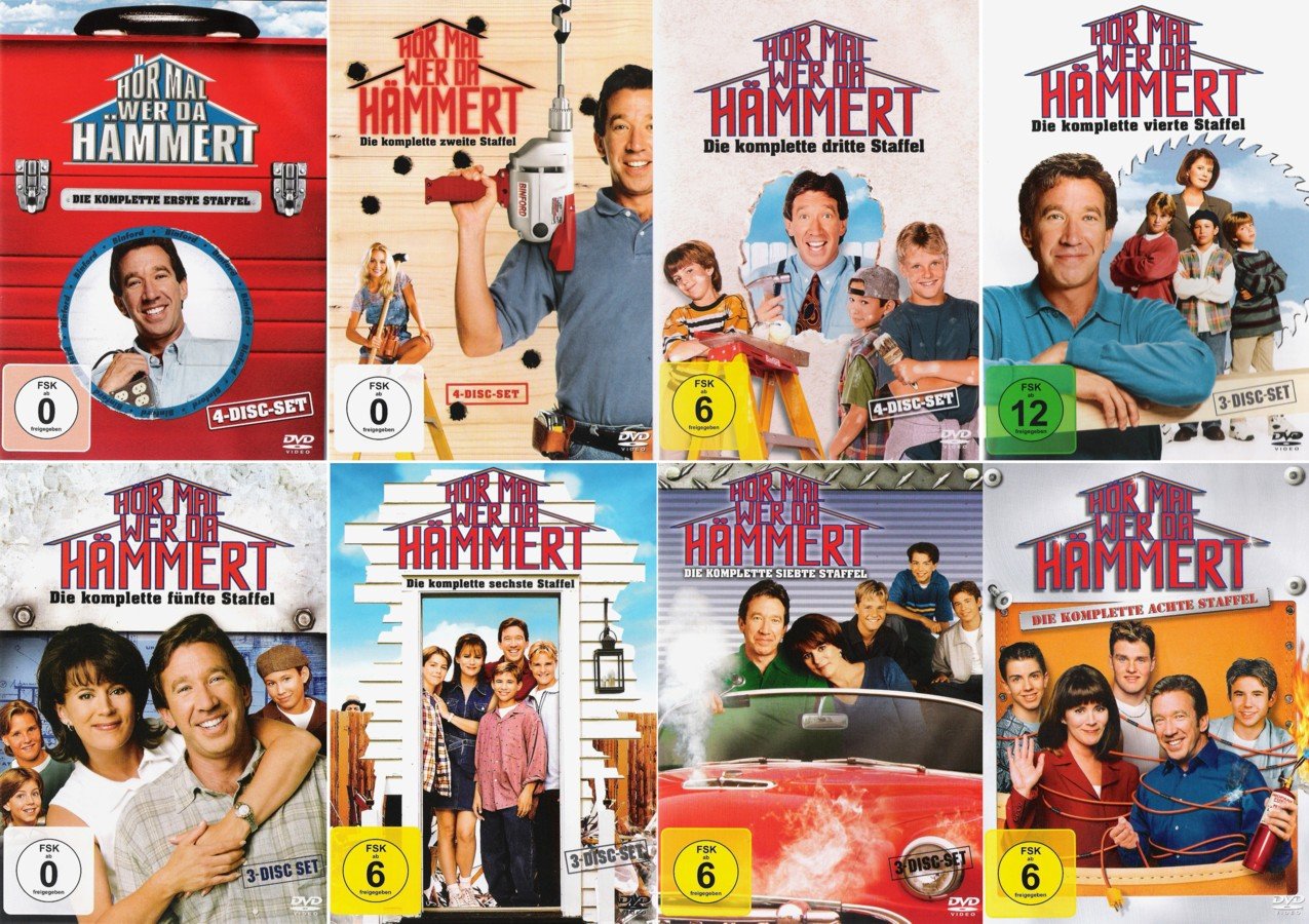 Hör mal wer da hämmert Die komplette 1. 8. Staffel 28Disc / 8Boxen Amazon.de Tim Allen Hör mal wer da hämmert Die komplette 1. 8. Staffel 28Disc / 8Boxen Amazon.de Tim Allen