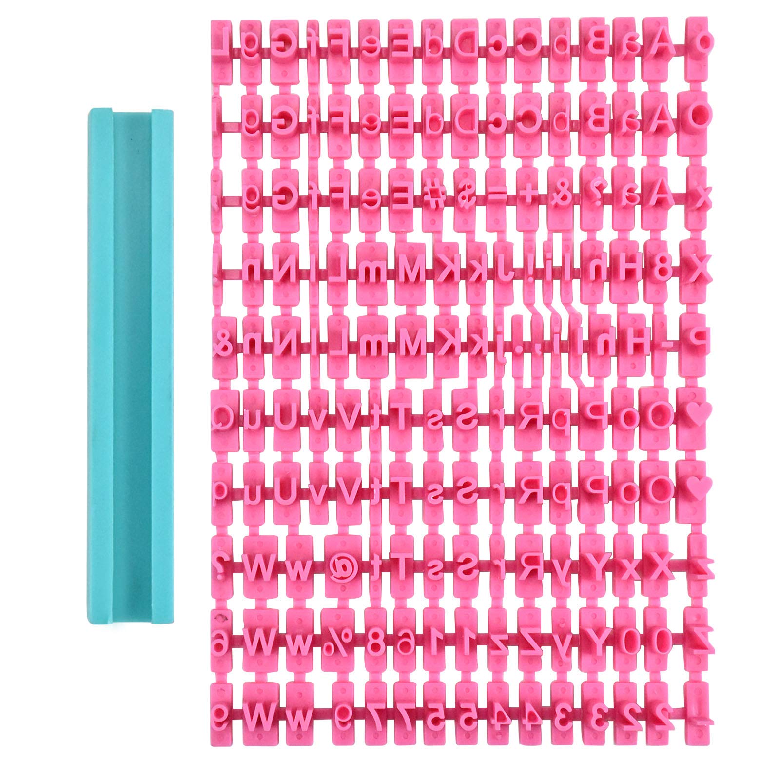 Changrongsheng Baking Mold - Alphabet Number Letter DIY Mold - Food Grade Plastic Stamp for Decorating Cookies, Cakes - Hand Wash Only