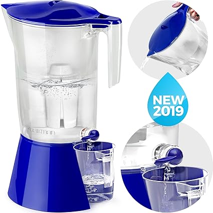Drikman Universal Water Filter Pitcher Water Purifier Pitcher Water Pitcher With Filter Filtered Water Dispenser With Stand 1 Gallon Pitcher