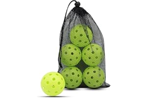 Magicorange Pickleball Balls, 40 Holes Outdoor Pickleballs, High Elasticity & Durable Pickle Balls for All Style Pickleball Paddles