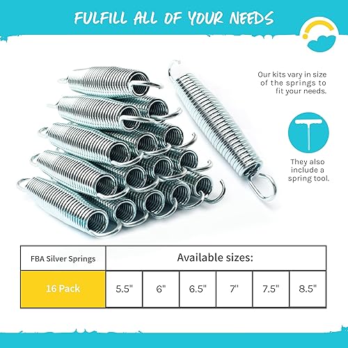 SkyBound Universal Replacement Trampoline Springs Heavy-Duty