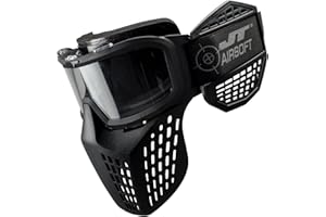 JT Delta 3 Airsoft Mask with Anti-Fog Lens, Also for Gel Beads and Blasters