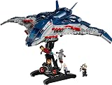 LEGO Marvel Quinjet 76325 Avenger Plane with 5 Minifigures Iron Man Black Widow view 9