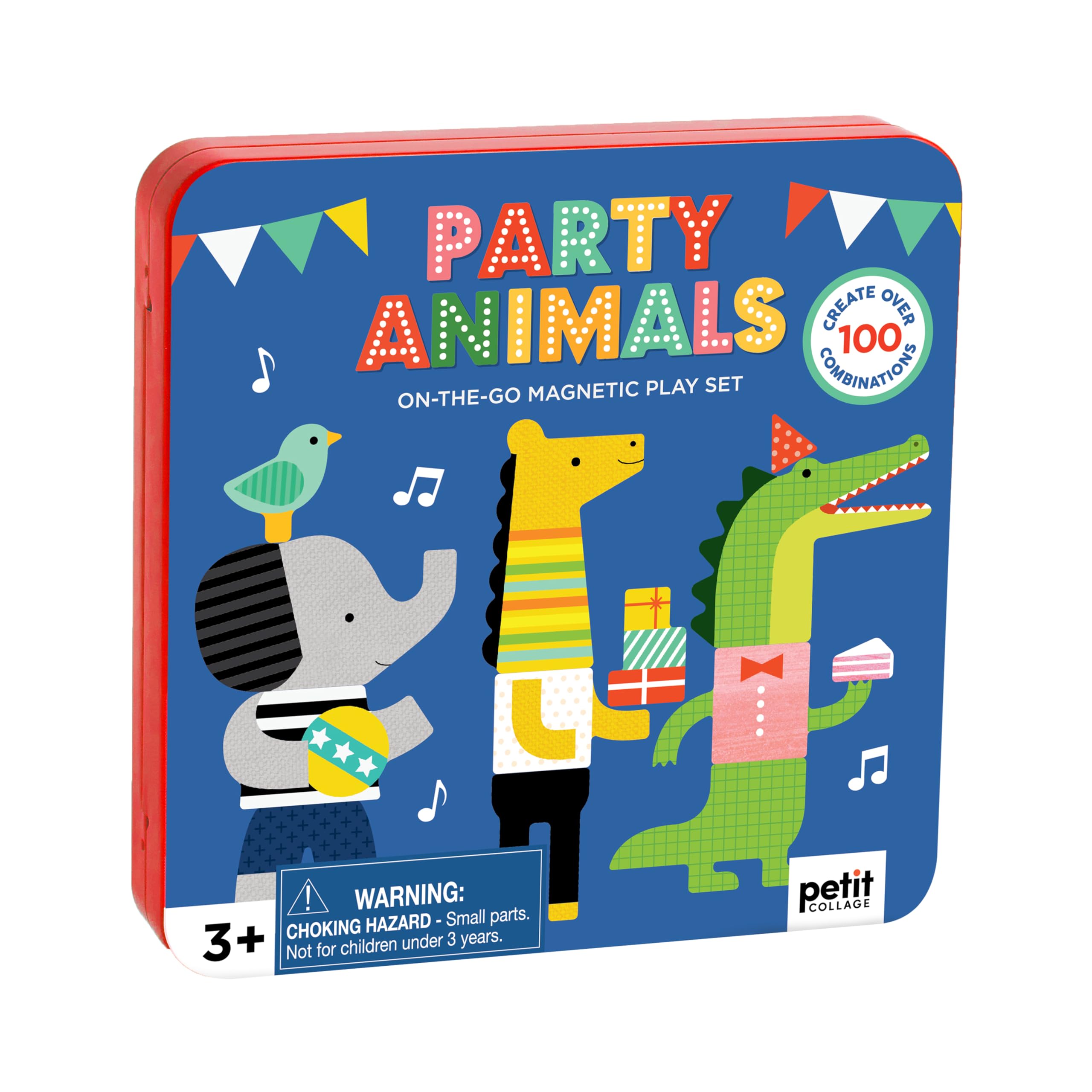 Petit Collage Party Animals On-the-Go Magnetic Play Set