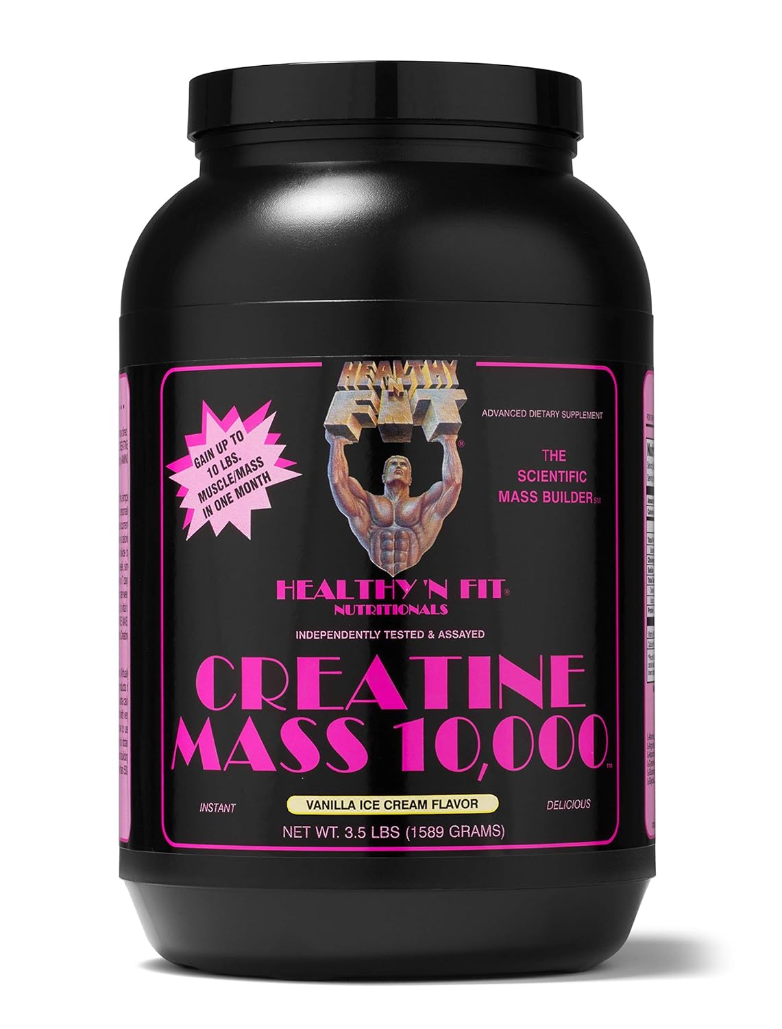 Amazon.com: HEALTHY N FIT - CREATINE MASS 10,000 - 3.5LB Vanilla ...