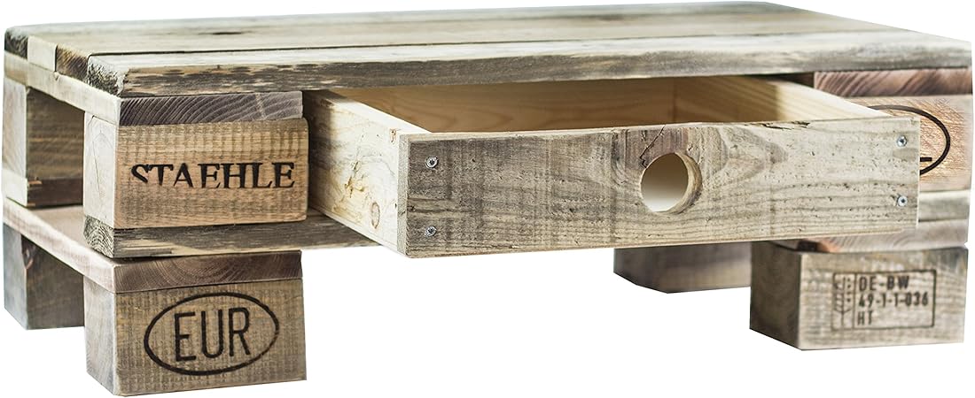 Amazon De Palettenmobel Beistelltisch Loungetisch Bondi Neuholz Gebeizt In Klassischer Paletten Optik Jedes Teil Ist Einzigartig Und Wird In Deutschland In Handarbeit Gefertigt