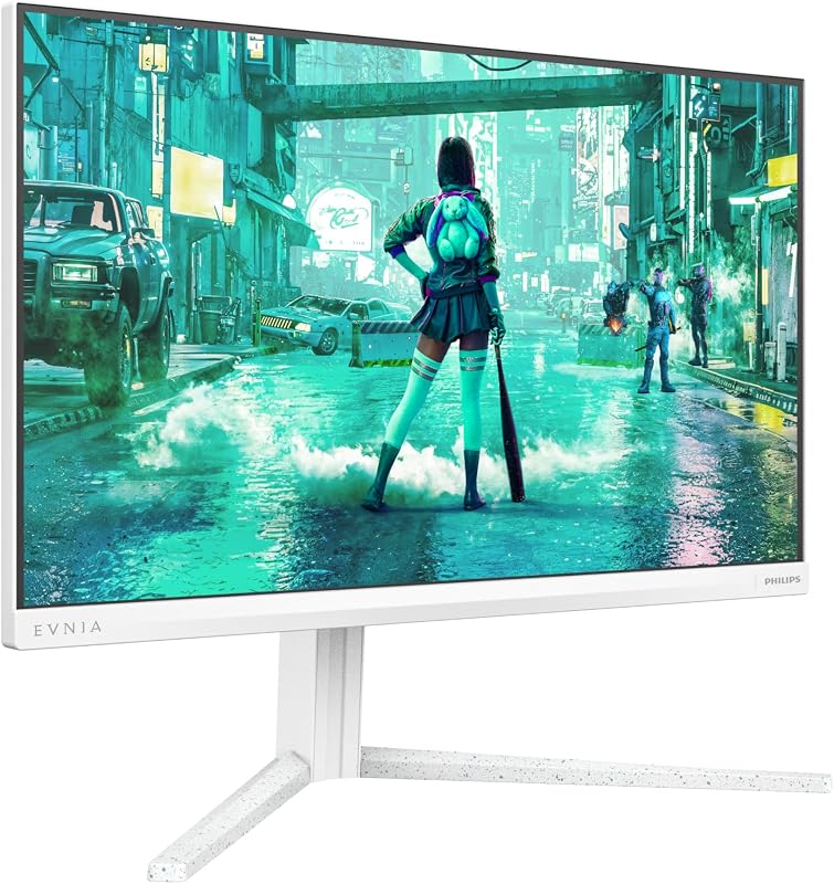 Evnia 24M2N3201P Gaming Monitor 24 Pulgadas 260Hz Panel Fast IPS, 1ms GtG, HDR10, G-Sync Compatible Altura Ajustable, (1920x1080 HDMI 1x 2.0 DP 1x 1.4) Blanco — foto 7 de 7