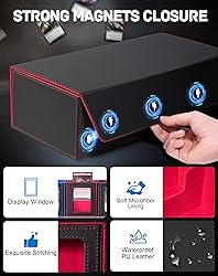 ZLCA MTG Card Storage Box 5 in 1,Large Card Deck