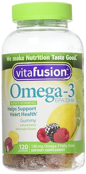 VITAFUSION OMEGA 3 GUMMY SIZE 120CT VITAFUSION OMEGA 3 EPA & DHA GUMMY VITAMINS ASST FLAVORS 120CT