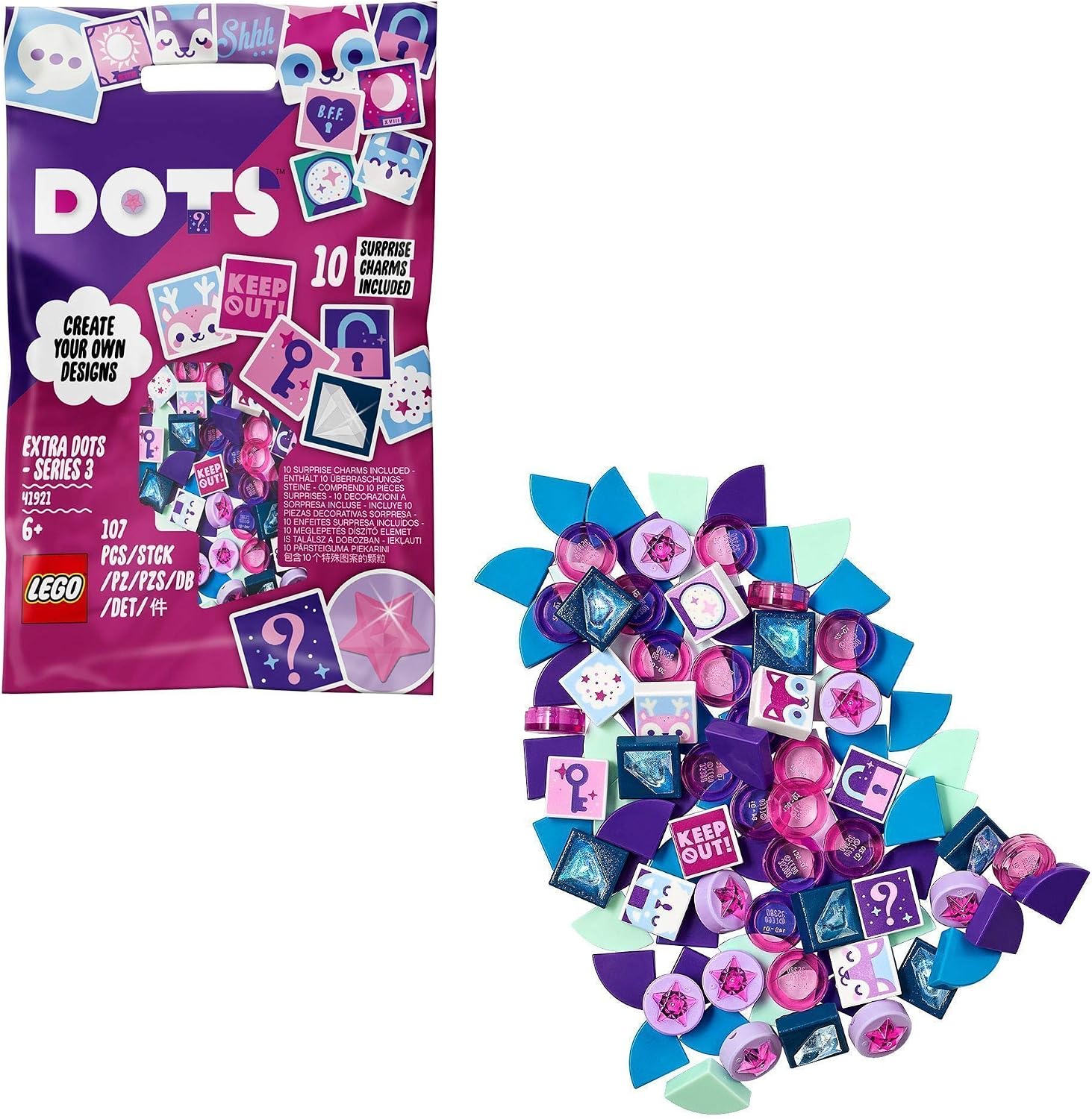 LEGO 41921 DOTS Extra DOTS - Series 3, Assorted Colors