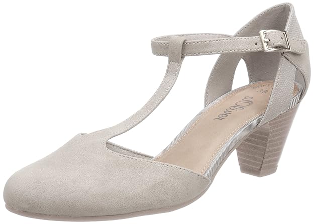 s.Oliver Damen 24400 T-Spangen Pumps