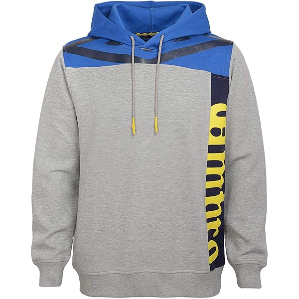 Umbro Men's Full Zip Diamond Fleece Hoodie, Dark Grey