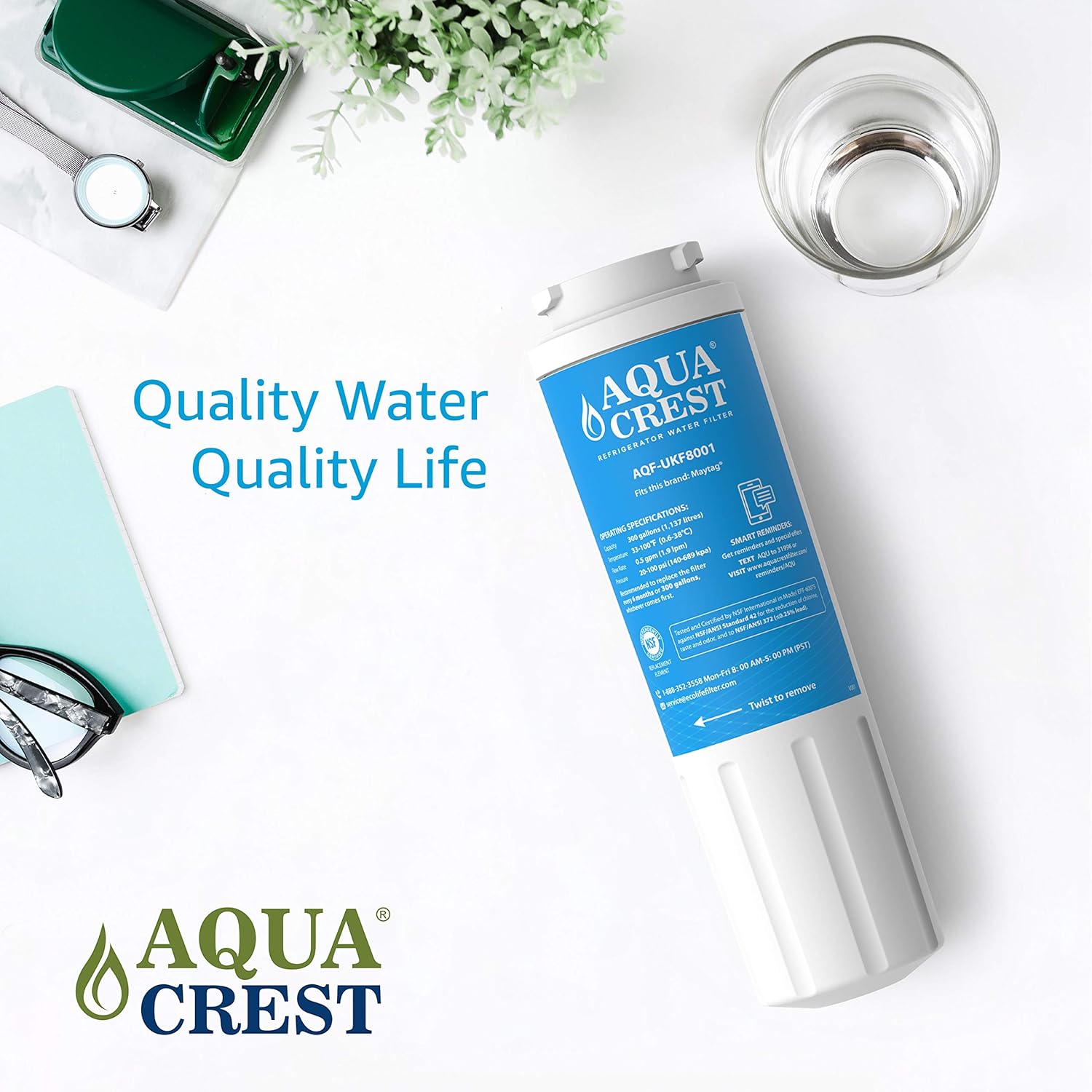 UKF8001AXX EDR4RXD1 PUR UKF8001 Compatible with Maytag UKF8001 469006 Whirlpool 4396395 UKF8001P