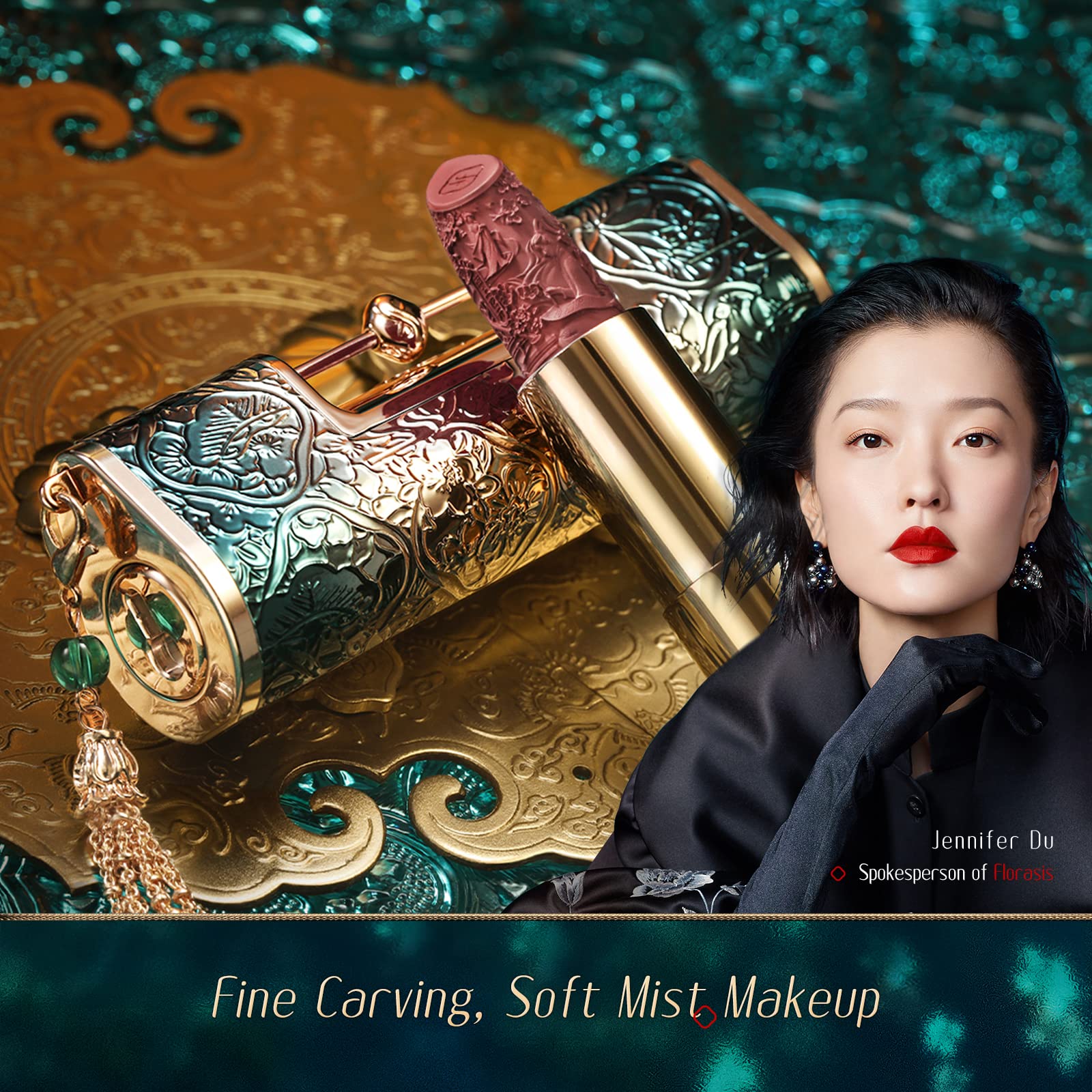 FLORASIS Blooming Rouge Love Lock Lipstick Long-Lasting Sculpting Lipstick Misty Matte Finish Lightweight Nourishing for Everyday Use (M1311 My One and Only)