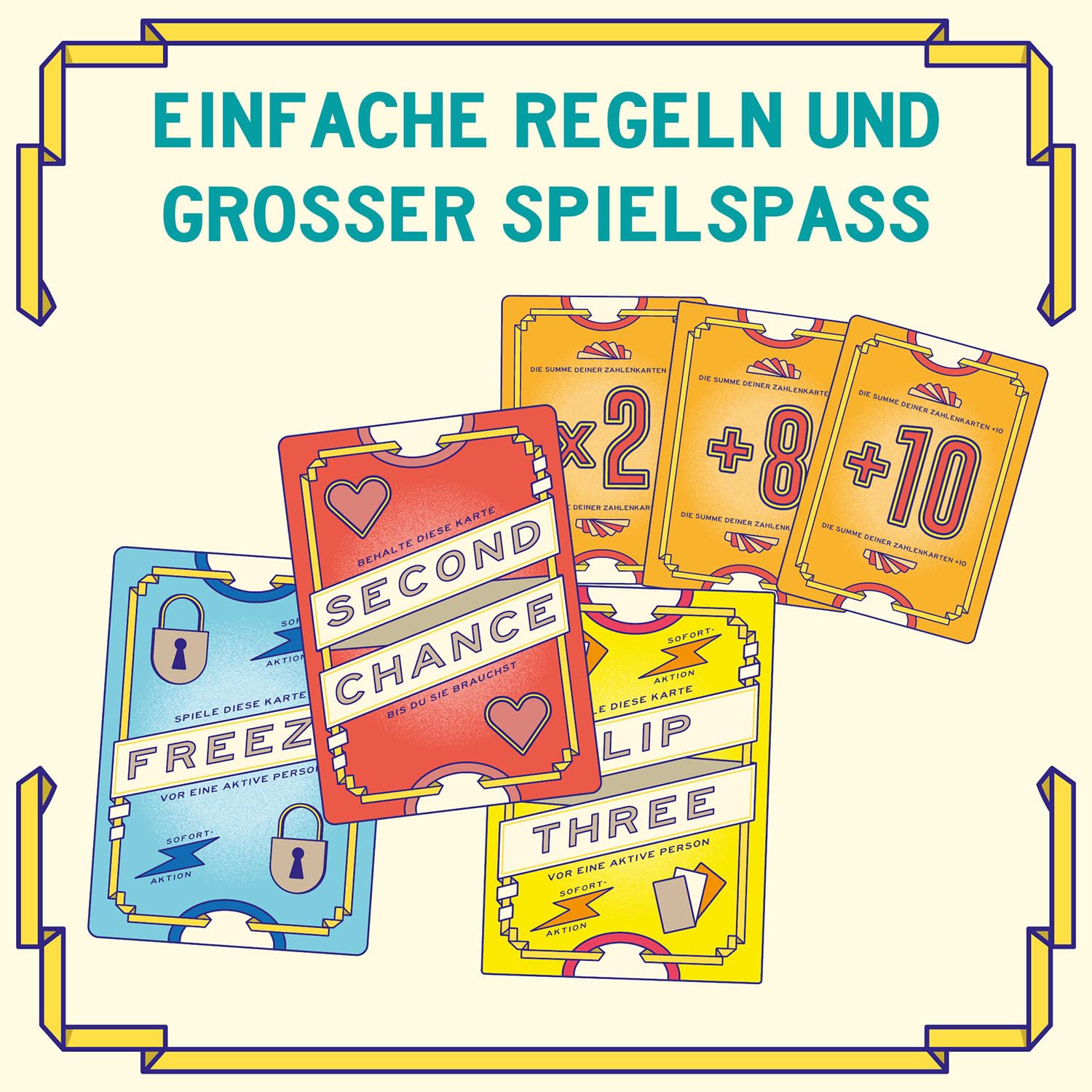 Kosmos 685430 Flip 7, deutsche Ausgabe, Kartenspiel mit schnellem und einfachen Black Jack Prinzip, für 3-18 Personen ab 8 Jahren, Spiel für große Gruppen, nominiert zum Spiel des Jahres 2025 6