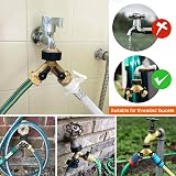 Yoicn Lth Brass Hose Splitter 2 Way with Individual On Off Valves 3/4 view 5