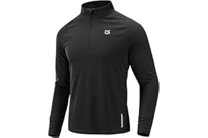G Gradual Men's Running Shirts Long Sleeve Athletic Shirt Lightweight Quick Dry Quarter Zip Pullover for Men Workout Gym Golf