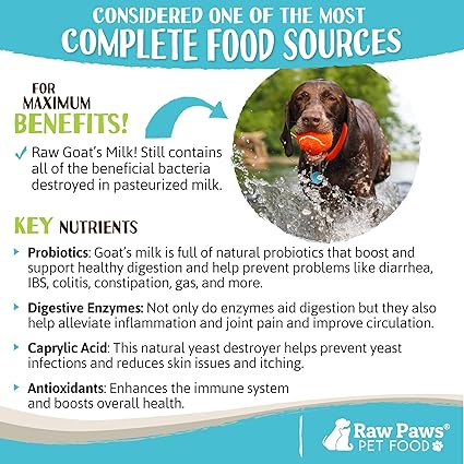 pasteurized goat milk for dogs