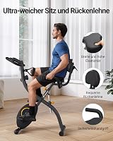 MERACH Multifunctional Foldable Exercise Bike 16 Resistance Levels 300lbs view 8
