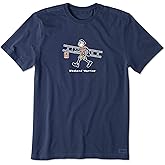 Life is Good Unisex-Adult Vintage Crusher Graphic T-Shirt Weekend Warrior