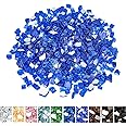 Mr. Fireglass 20 Pounds Cobalt Blue Reflective Fire Glass, 1/2 Inch High Luster Tempered Glass Rocks for Fire Pit Table Fireplace and Landscaping, Decorative Propane Gas Fireplace Glass Rocks