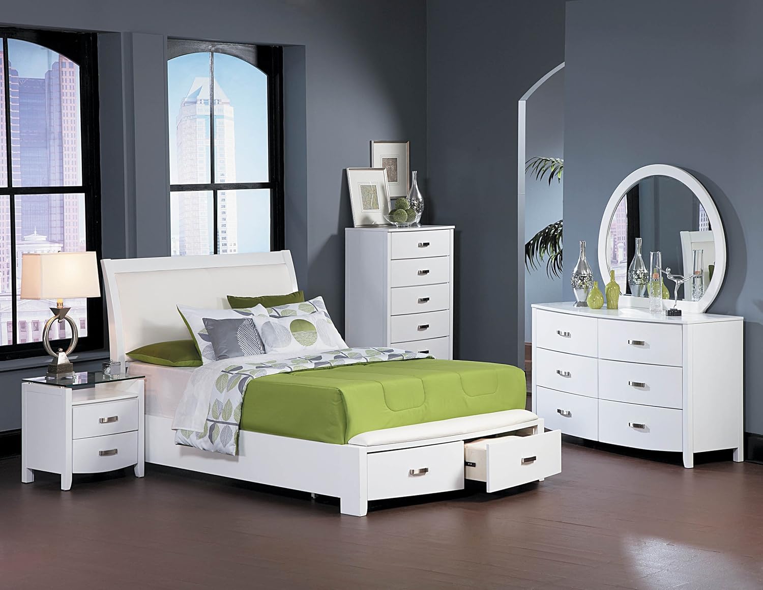 Amazon Com Homelegance Lyric Platform Eastern King Sleigh Bed