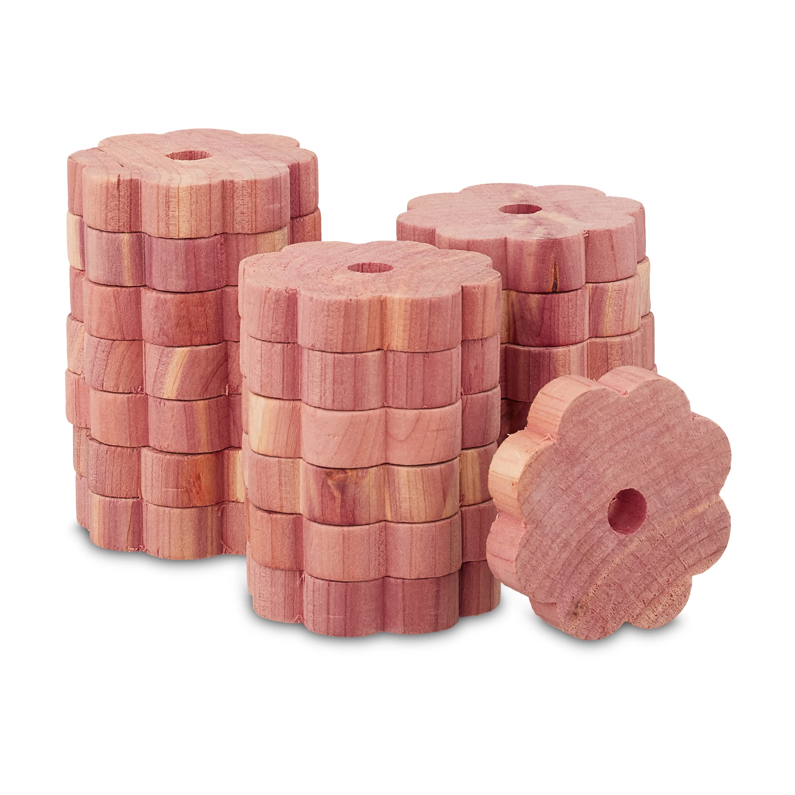 Relaxdays Moth Trap, 20x Set, Natural Insect Repellent, Cedar Wood, Hang Up in Wardrobe, Clothes Protection, 1 x 5 x 4 cm