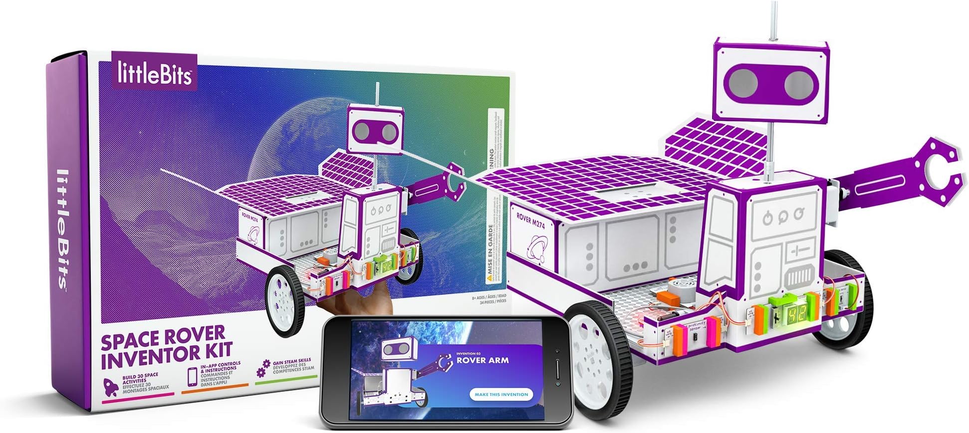littleBits Space Rover Inventor Kit-Build and Control a Space Rover tech Toy with Hours of NASA-Inspired Missions!