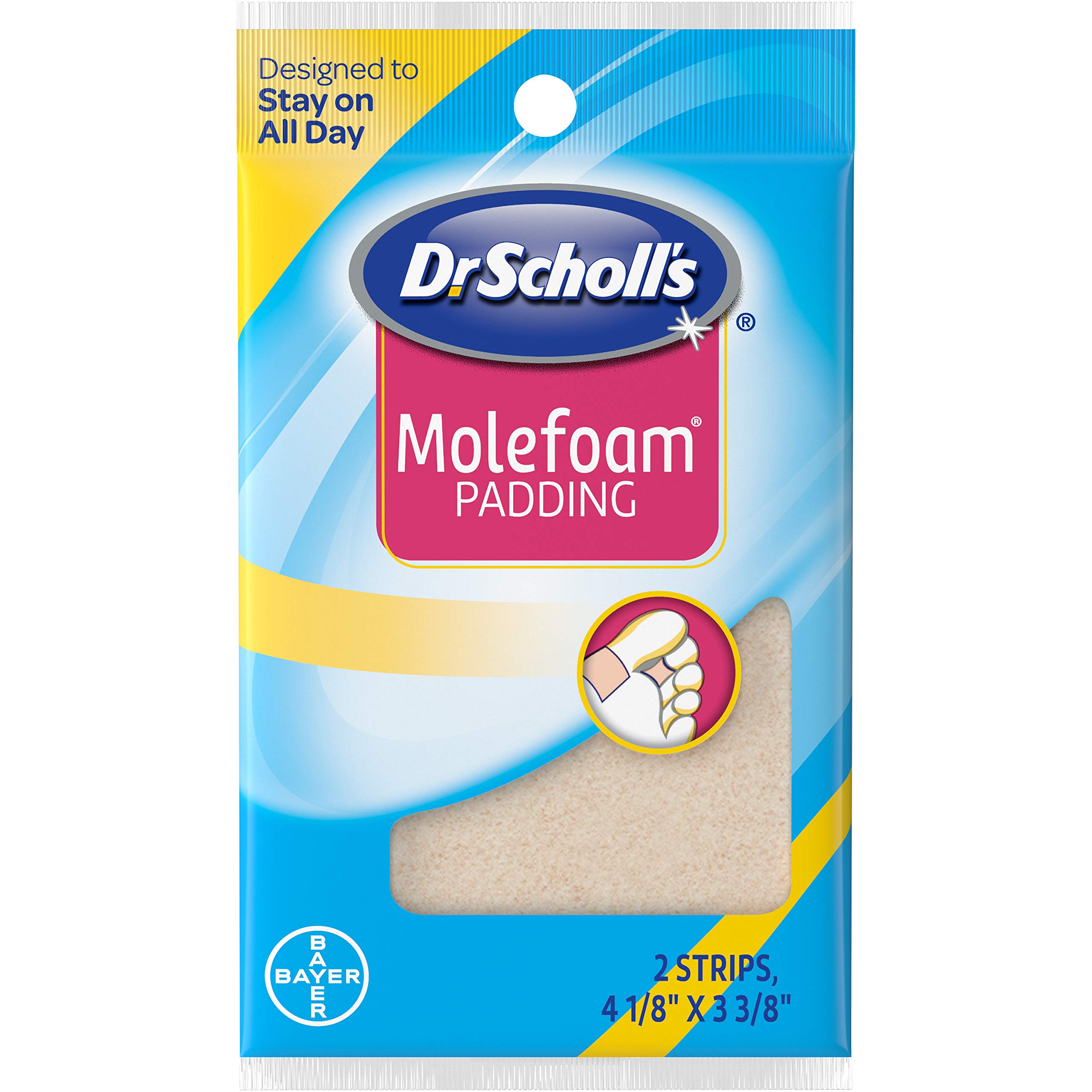 Dr. Scholl&amp;#39;s Molefoam Padding 2 Each (Pack of 4)