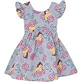 Disney Floral Chambray Skater Dress Newborn to Big Kid Sizes (0-3 Months - 14-16)