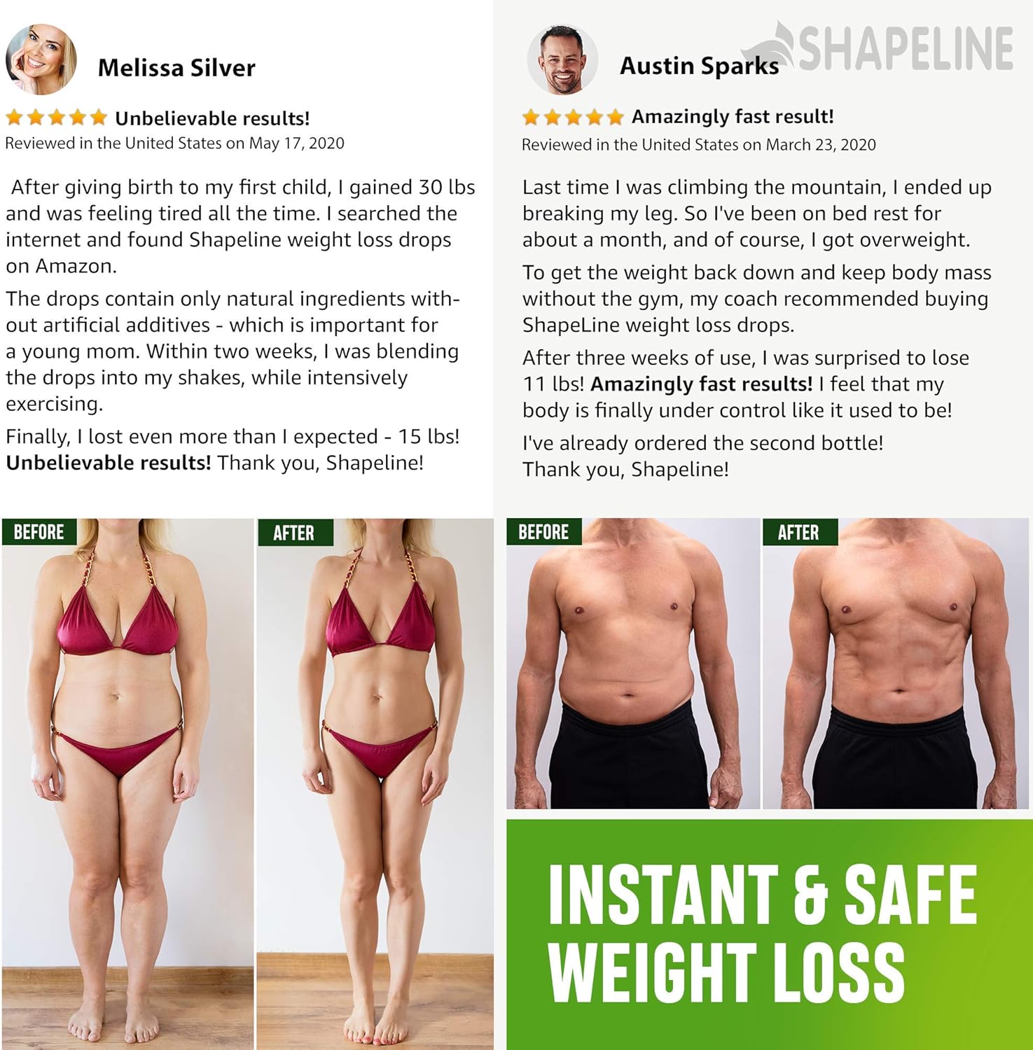 Weight Loss Drops - Appetite Suppressant for Women & Men - Made in The USA - Natural Metabolism Booster - Fast Weight Loss - Diet Drops with Garcinia Cambogia, L-Arginine & L-Glutamine: Health & Personal Care