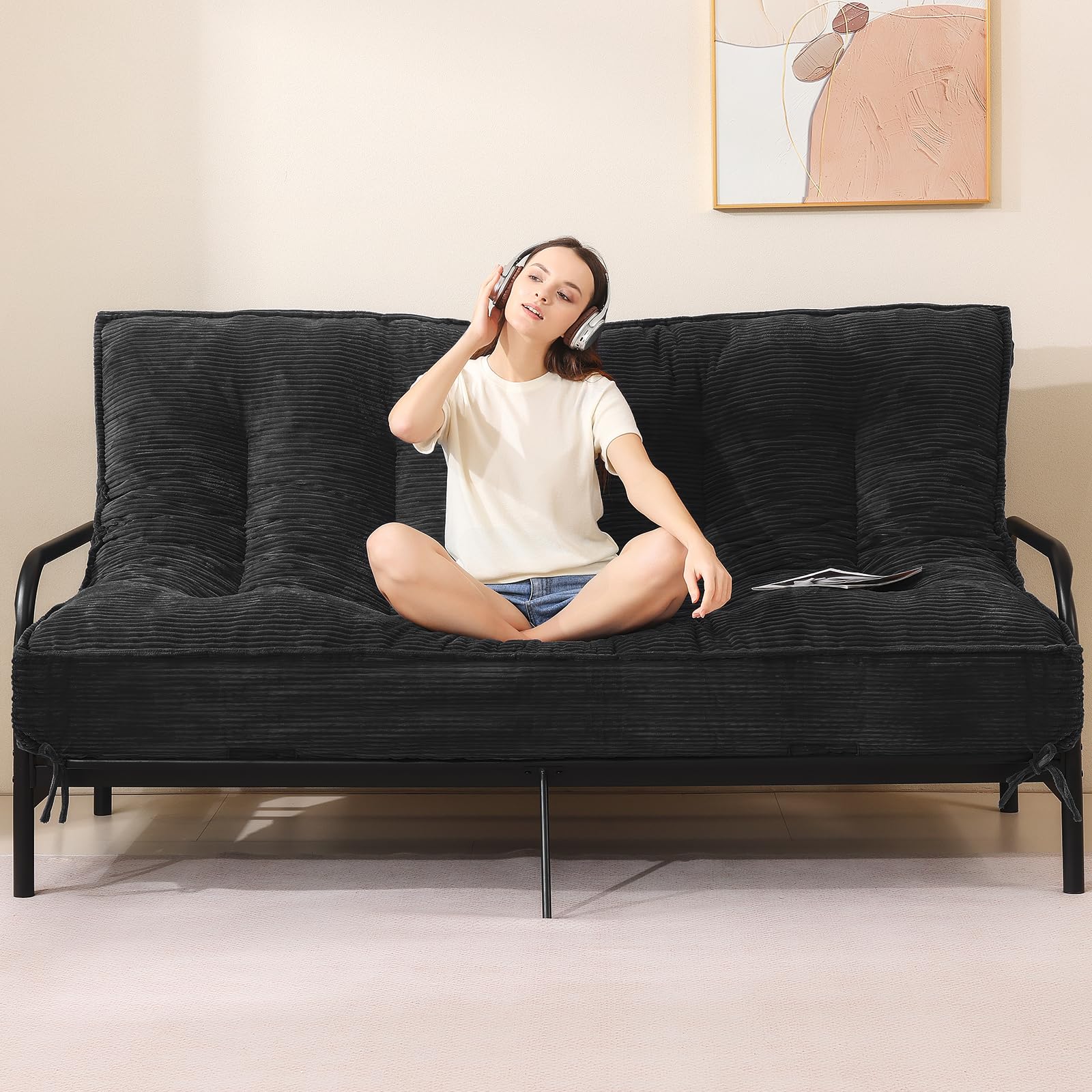 cidludto 8 Inch Futon Mattress Full Size, Extra