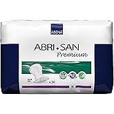 Abena Abri-San Premium Incontinence Pads, Moderate Absorbency, (Sizes 4 To 7) Size 5, 144 Count