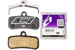 CYCLE1ST Bike Disc Brake Pads Compatible with/Replacement for Shimano 4 Piston Calipers XTR XT Surron SLX Deore Saint Zee Tektro TRP Quadiem for Mountain Bikes/MTB 83 (Ceramic/Semi-Metallic)