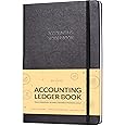 Skyline Accounting Ledger Book – Columnar Log Journal for Personal Use & Small Business Bookkeeping – Expense Log to Track Money Operations – Large Format, 7x10″, 4,712 Entries Total (Black)