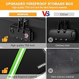 Noiposi Fireproof Document Box 5200℉ Insulated Waterproof with Lock A4 view 5