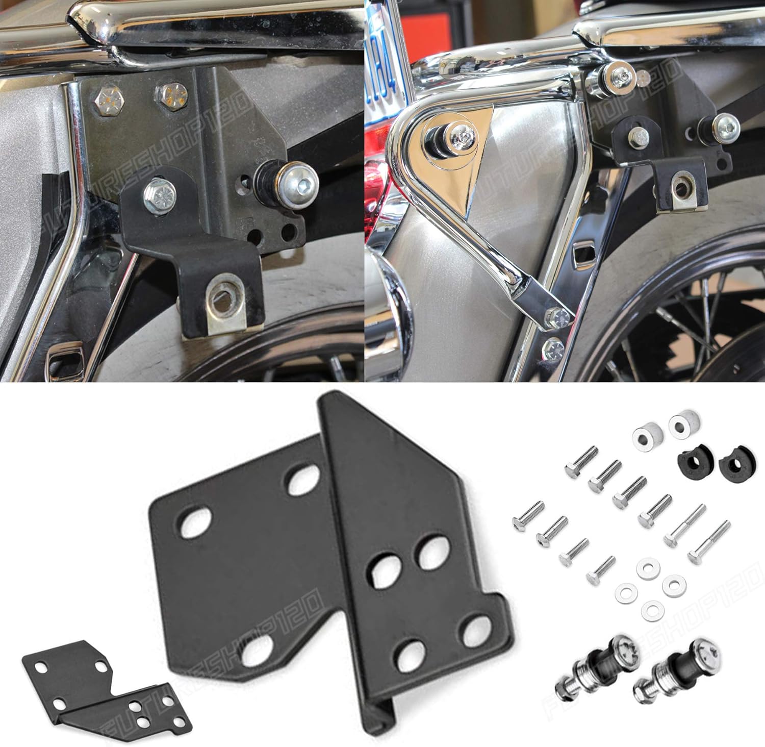 Luggage Luggage Rack Detachable Front Docking Hardware Kit For Harley Touring 19972008 money