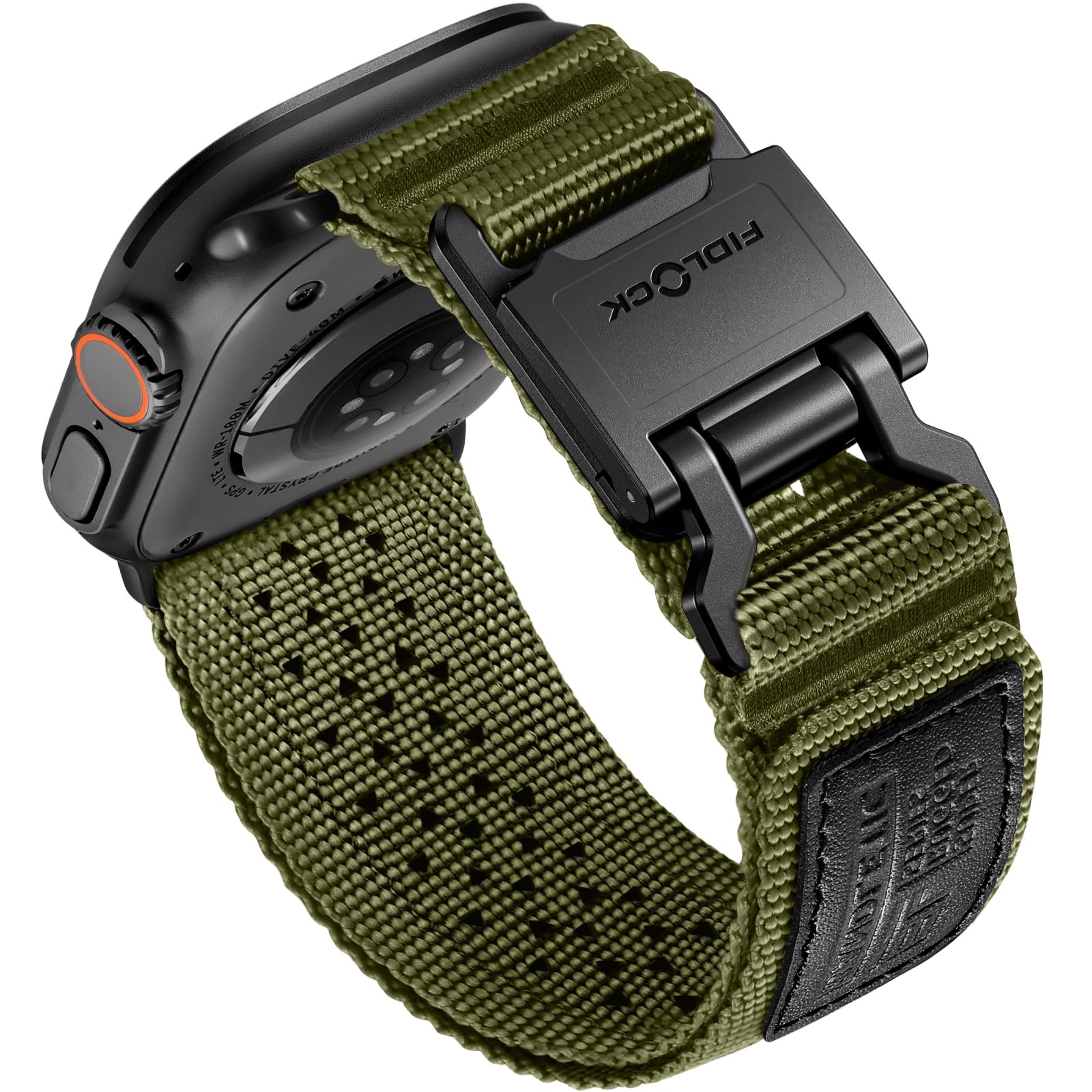 Photo 1 of Bandletic Compatible with Apple Watch Bands 49mm 46mm 45mm 44mm for Men - Wide Soft Nylon Sport Strap Wristband with Magnetic Fidlock Hook Buckle for iWatch Series 11 10 9 8 7 6 5 4 Ultra SE 3 2 1