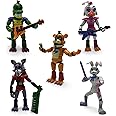 Toysvill Inspired by Five Nights at Freddys | FNAF Security Breach PizzaPlex | Freddy's Action Figures Toys, Set 5 pcs [Roxanne Wolf, Glamrock Chica, Montgomery Gator, Glamrock Fred, Vanny]