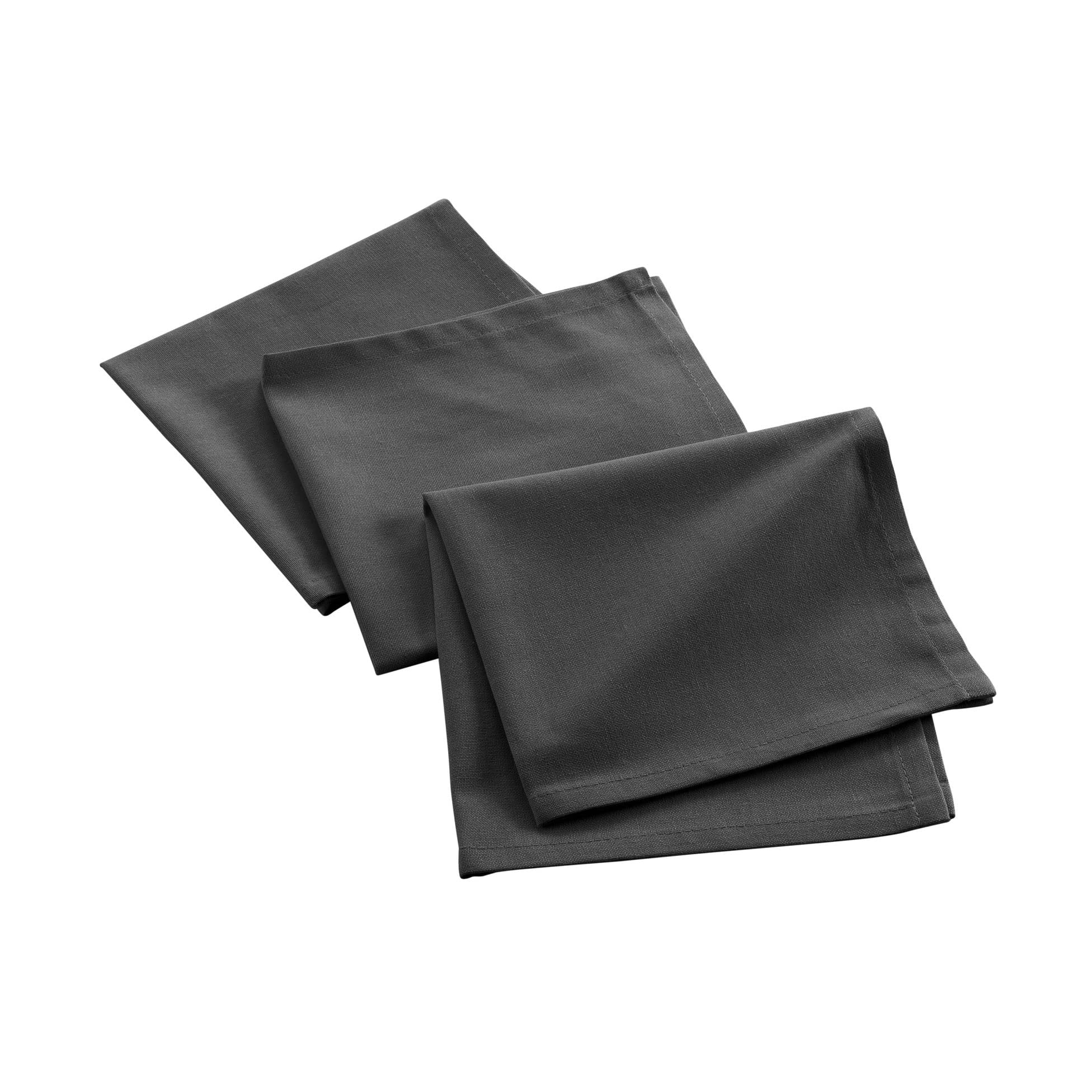 Douceur d'Intérieur Mistral 3 Napkins 40 x 40 cm Charcoal Grey